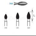 Fresa Balon de Rugby 2368 Diamantada para FG (5 uds)