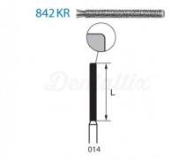 Fraise diamantée cylindrique plate 842KR pour FG (5 pcs)