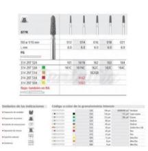 Fresa 878 de Diamante FG Torpedo (6 uds)