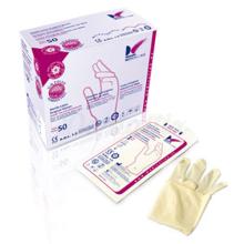 LUVAS ESTÉREIS DE LÁTEX SEM PÓ (50u.)