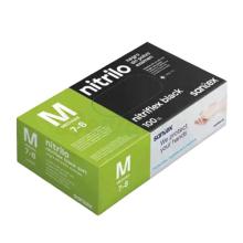 Luvas de Nitrilo Preto Sem Pó para Exame Dentário