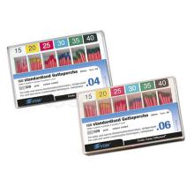 Punte in guttaperca coniche standardizzate ISO 04 e 06 (60 pezzi)