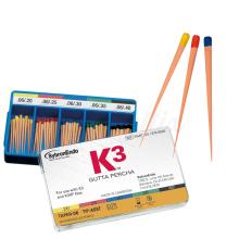 K3 Autofit : Pointes de gutta-percha à conicité .04 et .06 (50 pcs)
