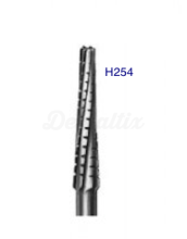 Fresa conica piatta in tungsteno H254 per FG (5 unità)