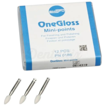 Polissoirs de gomme Onegloss (12 mini-pointes montées)
