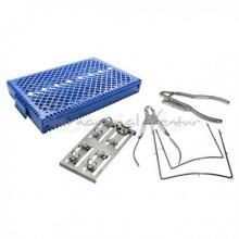 Tray 3029-L-WE: Set di dighe in gomma con vassoio e accessori