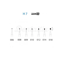 Fresa H7 in carburo di tungsteno per FG (5 pz)