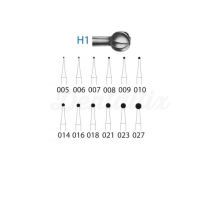 Fresa rotonda in tungsteno H1 per CA (5 unità)