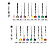 Lime K sterili in acciaio inox (6 pezzi)