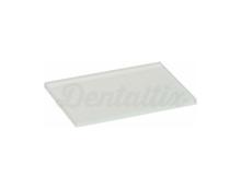 Glass plate for mixing cement