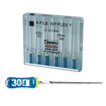 K-File NitiFlex: Limas Manuales de Niti (6 uds)