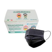 Máscaras Cirúrgicas Tipo II Pretas para Crianças (50 uds)