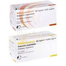 Meganest: Anestesia Local (50 Cartuchos de 1.8 ml)