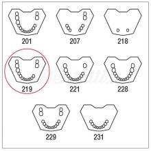 Typodont AG-3 : Modèle de mâchoire partiellement dentelée TWUK et TWOK