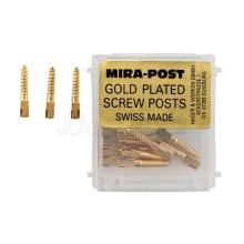 Mira-Post: Gold Plated Intraradicular Bolt (12 pcs)