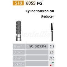 Fraise diamantée 6055 FG à anneaux (5 pièces)