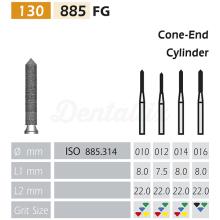 Fraise diamantée 885 FG cylindrique pointue (5 pcs)