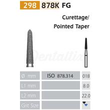 Fraise diamantée 878K FG en forme de torpille BADER (5 pcs)