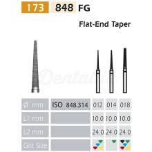 Fraise diamantée 848 FG conique plate BADER (5 pcs)