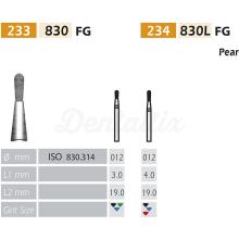 BADER 830 FG Punta diamantata a pera (5 pz)