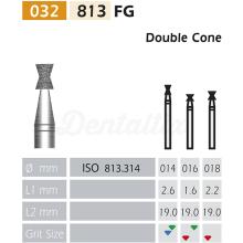 Fraise diamantée 813 FG en forme de cône double (5 pièces)