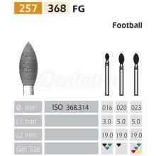 368 Frese diamantate FG a forma di pallone da rugby (5 unità)