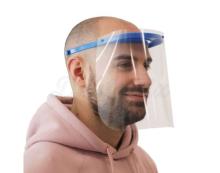 Protetor facial reutilizável para o trabalho clínico