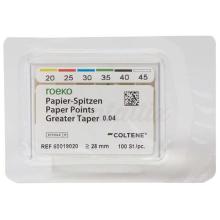 Punte di Carta Greater Taper 0,04 (144 pz.)