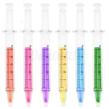Evidenziatori fluorescenti a forma di siringa (12 pz)