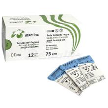Sutura in seta intrecciata nera (12 pezzi)