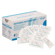 Octosutur: Suturas de Seda Entrançadas Pretas Não Absorvíveis (12 un.)