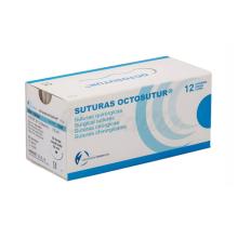 Octosutur: 3/8 Sutura triangolare in seta non assorbibile (12 unità)