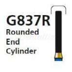 Fraise diamantée G837R pour FG cylindrique à bord biseauté (5 pièces)