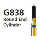 Fraise diamantée G838 pour FG cylindrique pointe ronde (5 pcs)