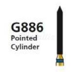 Fraise diamantée G886 pour FG cylindrique biseauté (5 pcs)